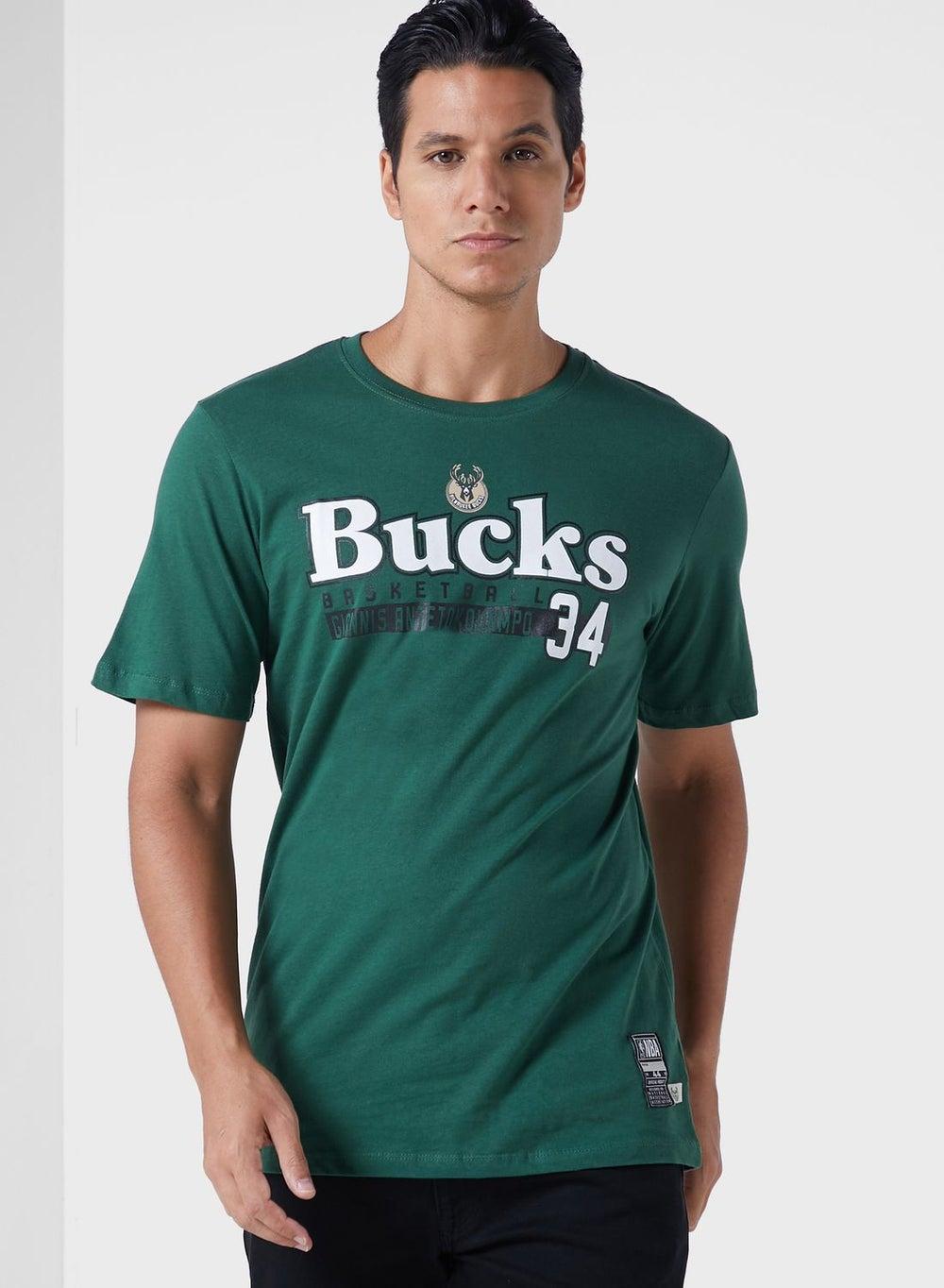 Giannis Antetokounmpo Bucks Graphic Green T-Shirt - Image 1