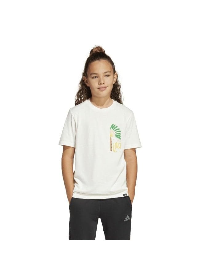 adidas Dubai Palm Graphic Unisex T-Shirt OWHITE - Image 1