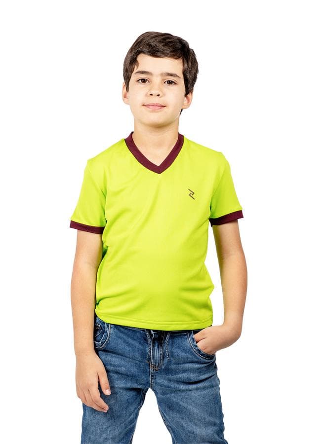 Zaecy Boys V-Neck Ezy Dri T-Shirt - Image 1