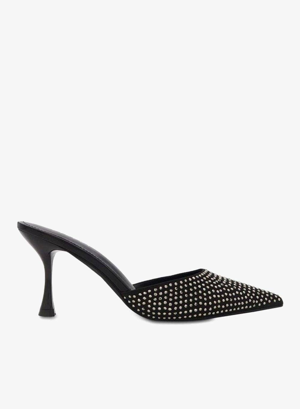 Vi20413916 Black Pointed Toe Block Heel Pumps - Image 1