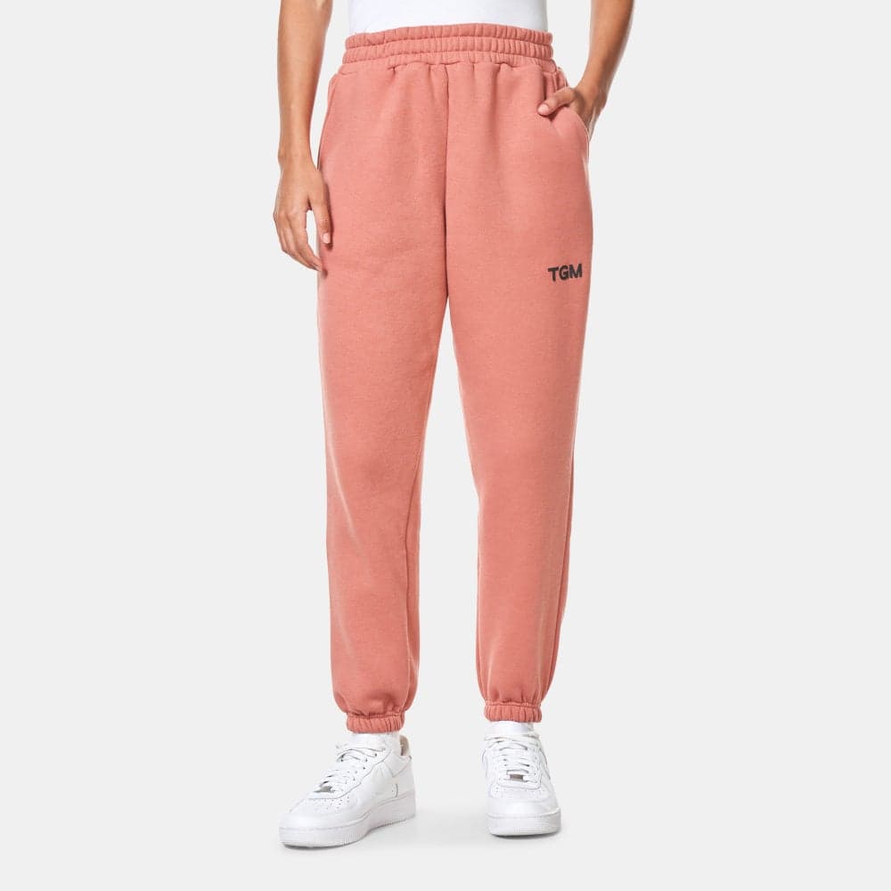 Classic Logo Organic Cotton Sweatpants Salmon - Image 1