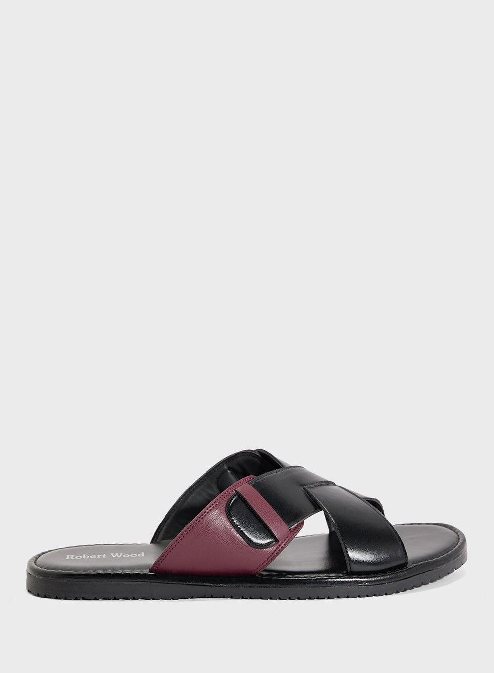 Mk Cl70 Cross Strap Arabian Leather Sandals - Image 1