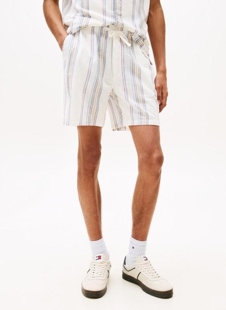Tommy Jeans DM0DM21948 Slub Striped Beach Shorts - Image 1