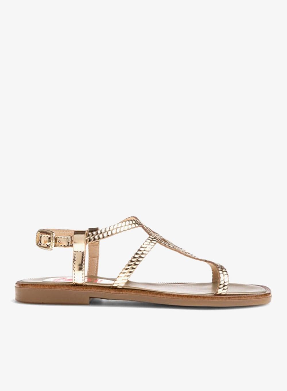 Gold Buckle Strap Sandals 878480 – Ramadan Edition - Image 1