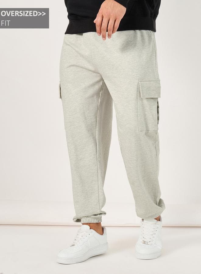 Styli Cream Oversized Cargo Jogger 7004795711 - Image 1