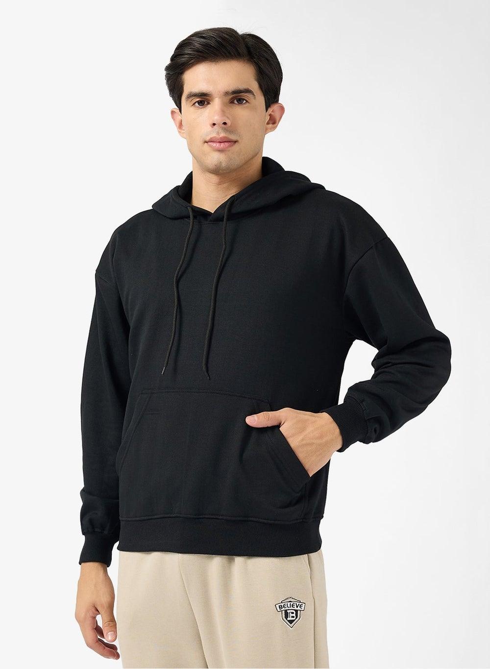 Ad Hd 78 Black Graphic Back Hoodie - Image 1