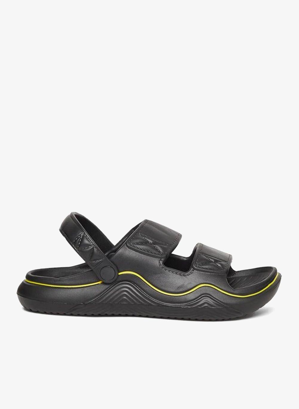 Styli Men Black Comfort PU Sandals - Image 1