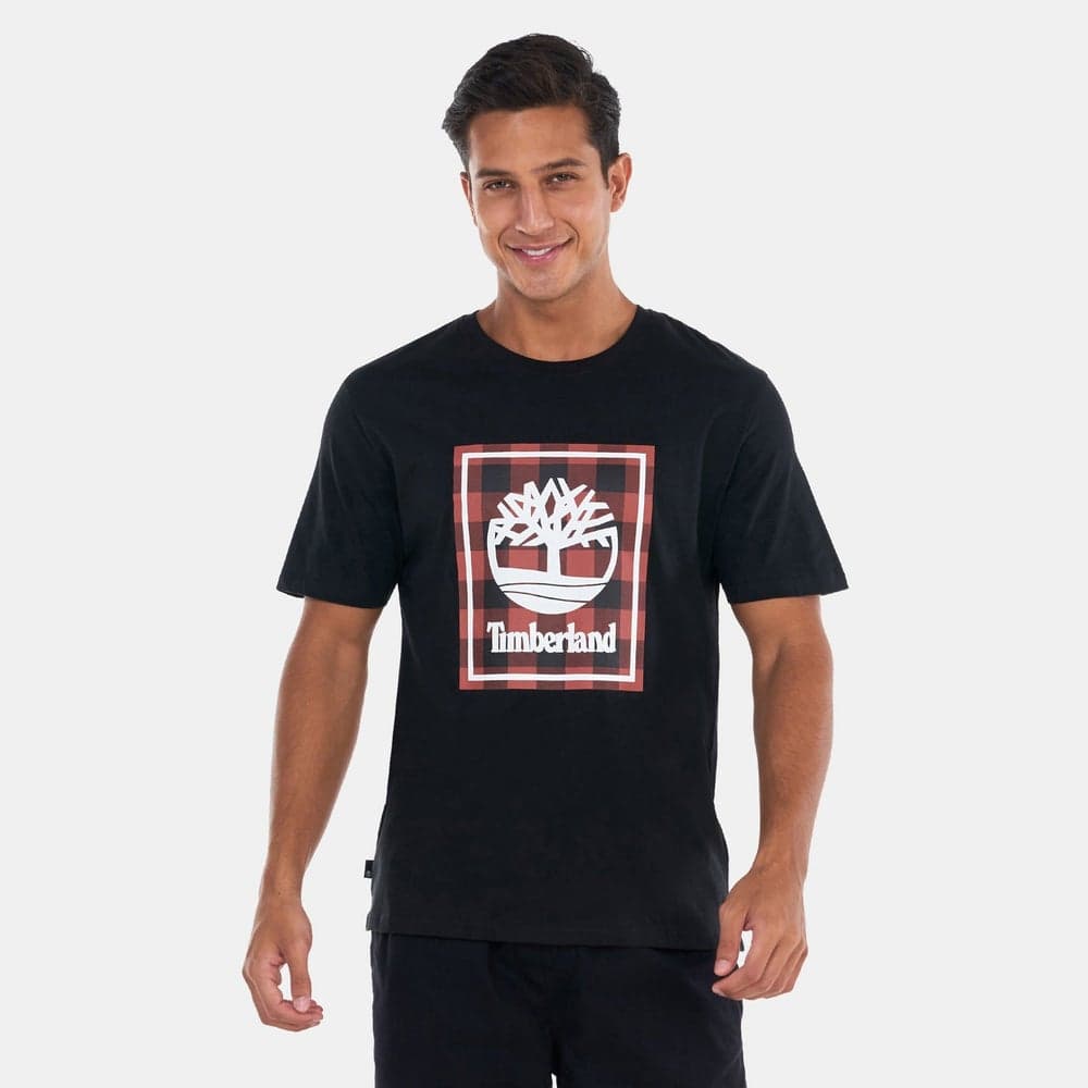 Men’s Buffalo Logo Cotton T-Shirt Black - Image 1