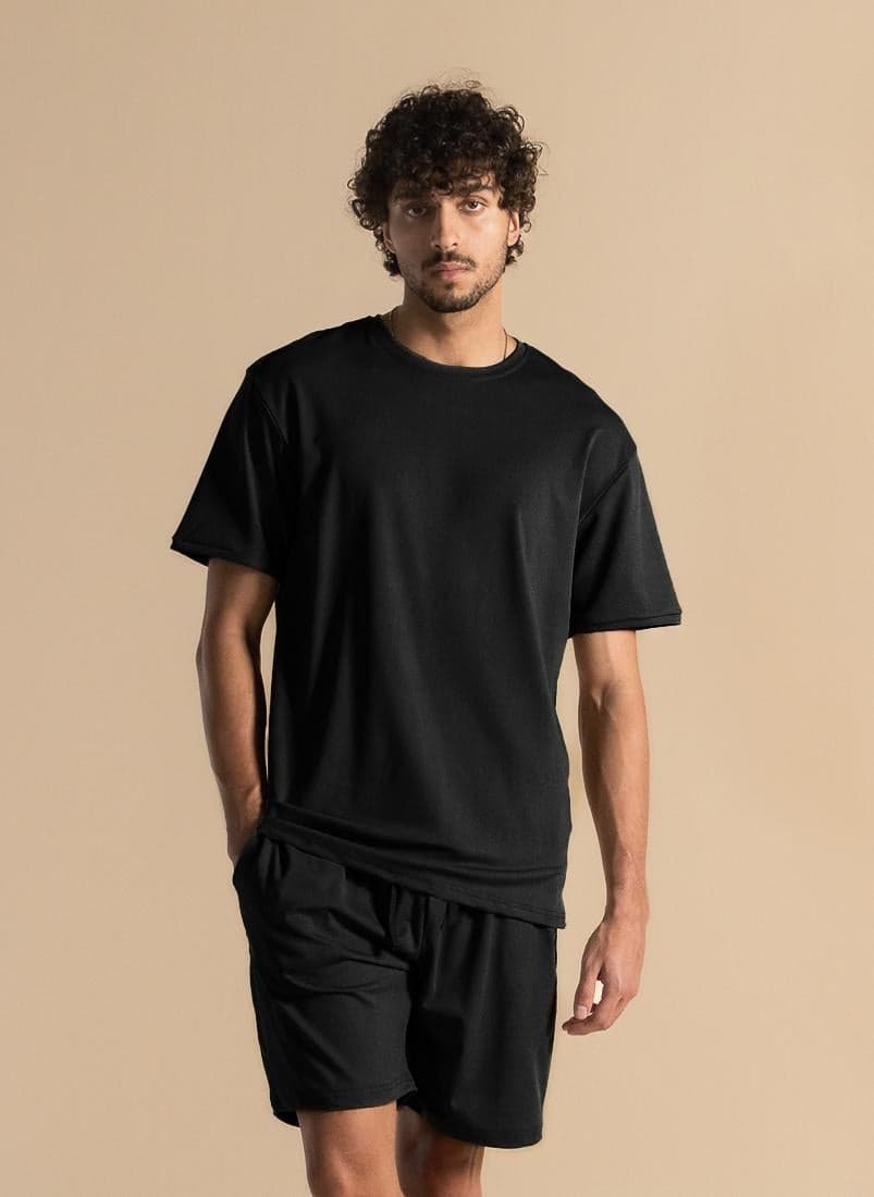 PureSoft Comfort Black T-Shirt Classic Fit - Image 1