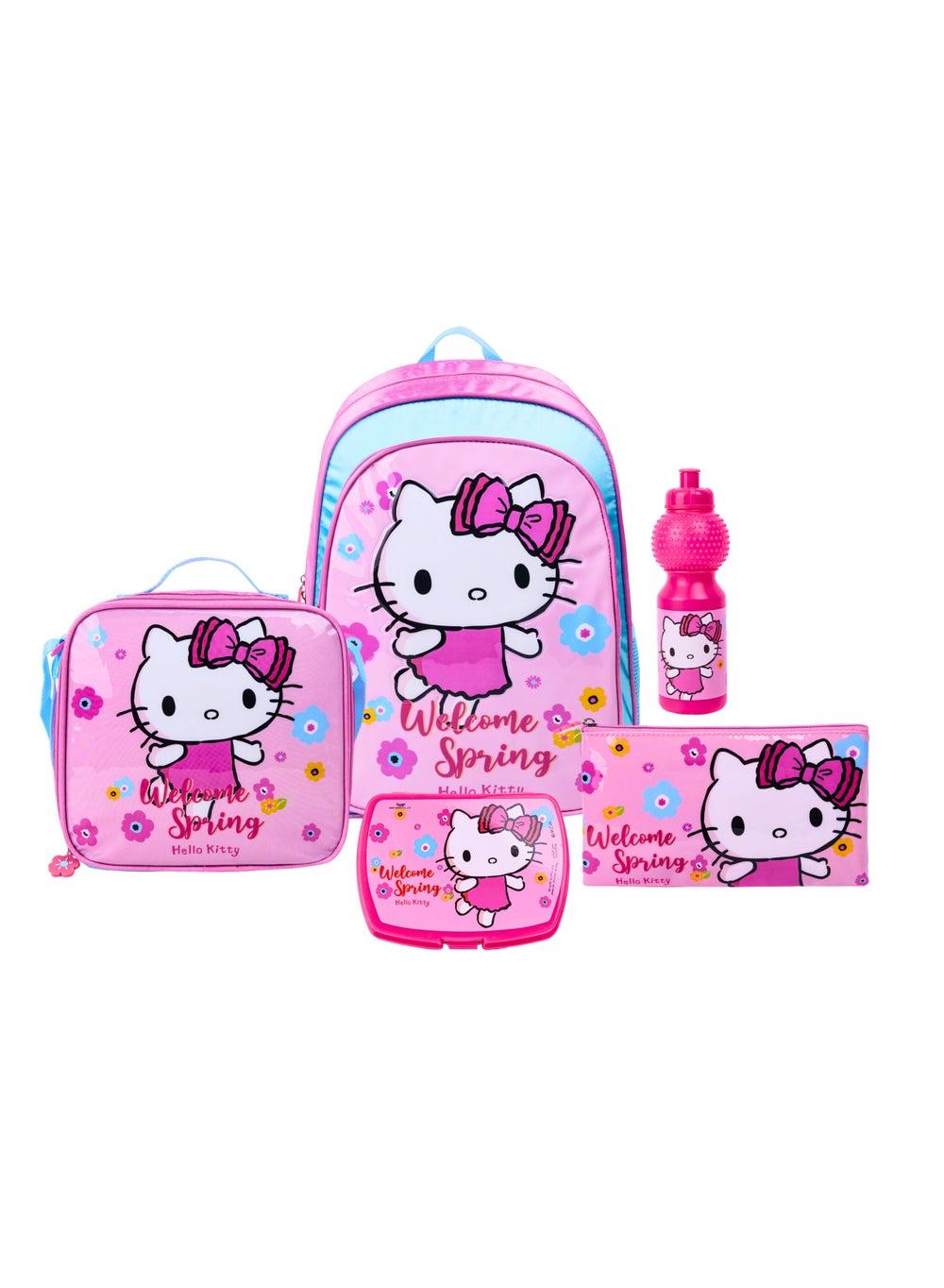 Hello Kitty Welcome Spring 5-in-1 Backpack Set 16" - Image 1