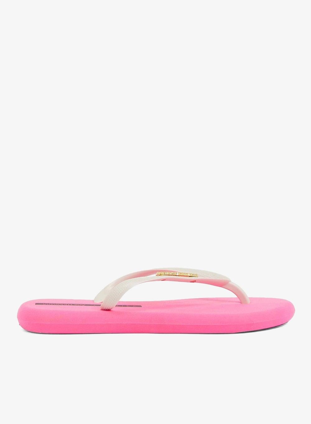 Boat 002.00001 Women’s Pink Flip Flops Gold Detail - Image 1