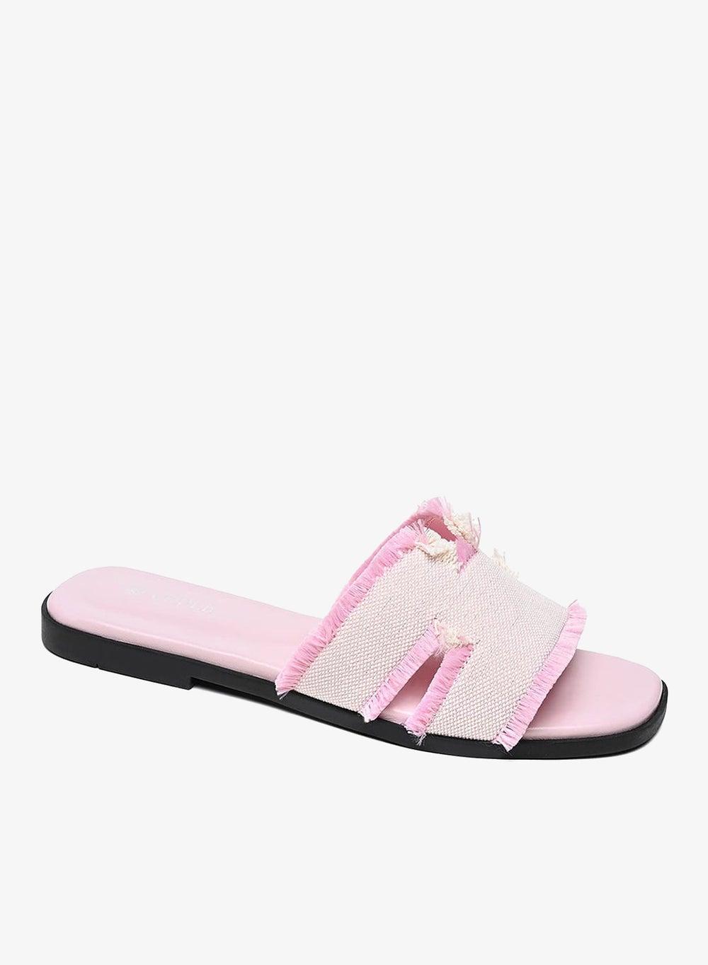 Elegant Ladies Lifestyle Flat Slider Sandals - Image 1