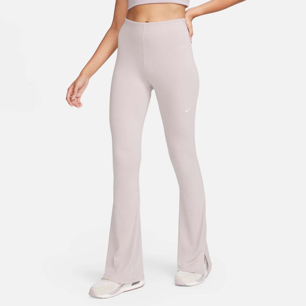 Chill Knit Flared Leggings Nkfq2113 019 Light Beige - Image 1