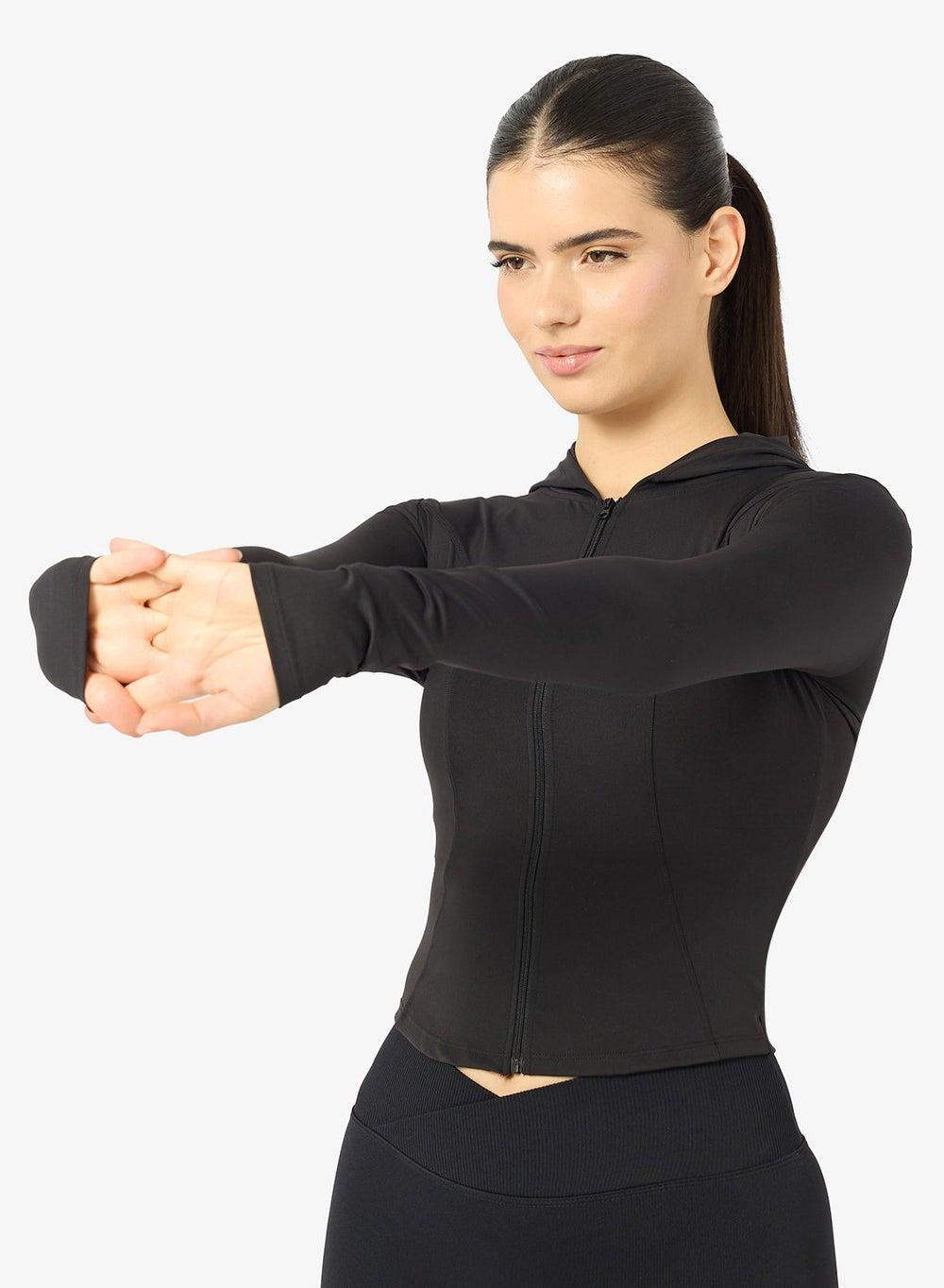 Fitted Sculpting Zip Thru Hoodie Y250708025 - Image 1