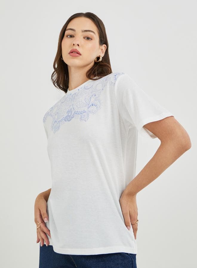 Take Two Graphic Print Regular Fit T-Shirt - Image 1