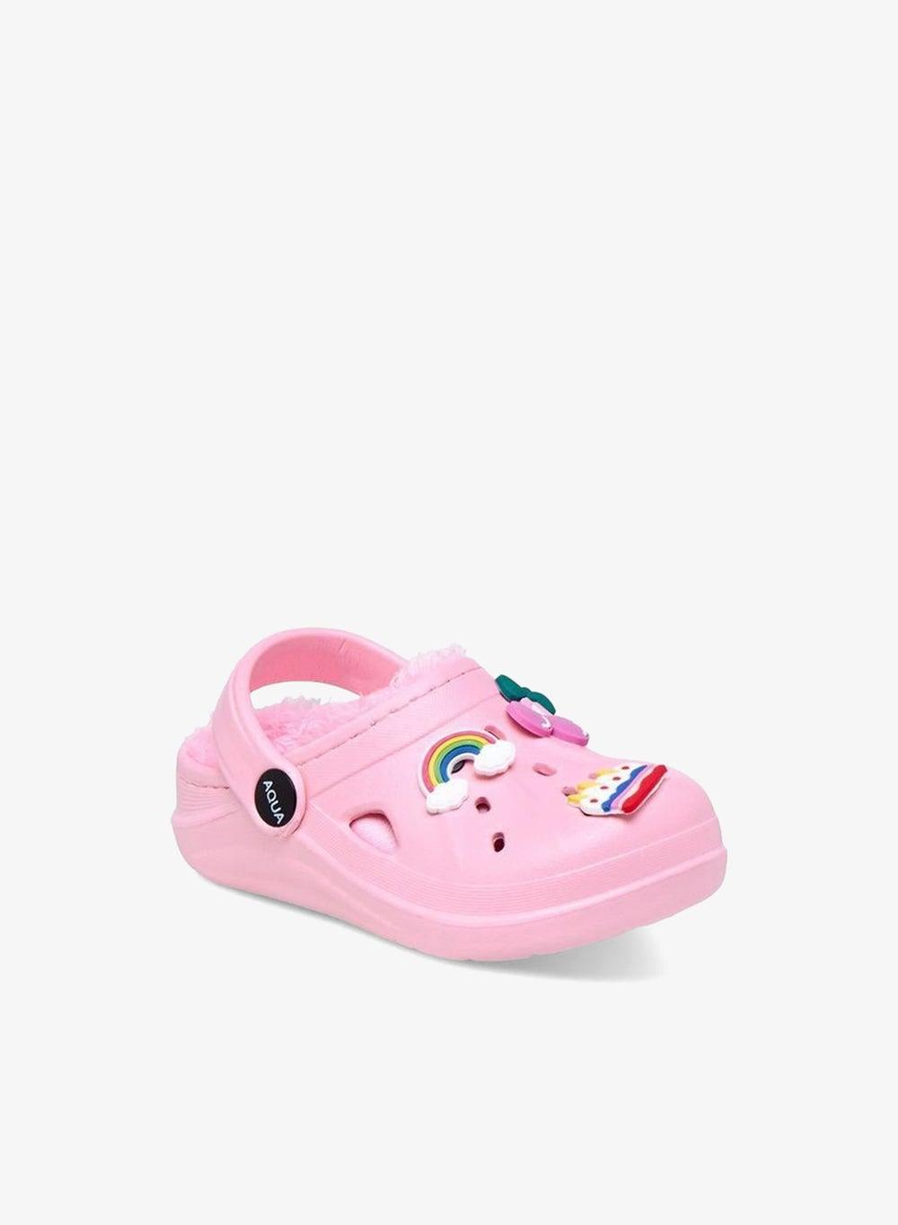 Jibbitz Accent Backstrap Clogs 25238 Pink Kids - Image 1