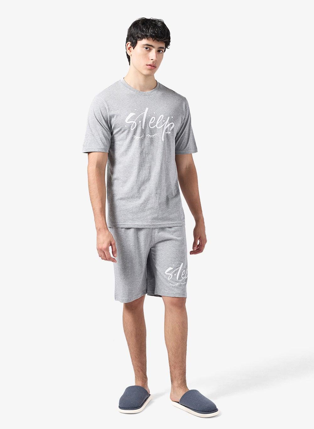 Arcamnw42 Grey Logo T-Shirt & Shorts Set - Image 1