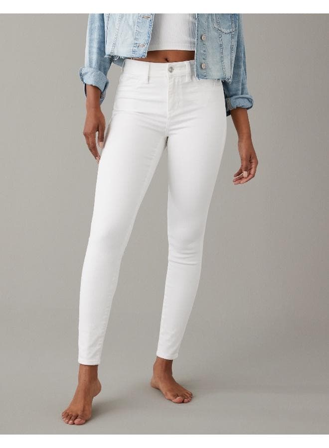 AE Next Level High-Waisted White Skinny Jegging - Image 1