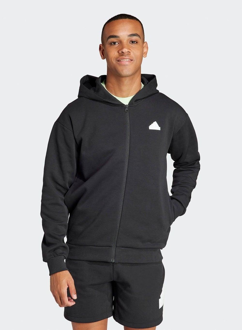 adidas Future Icons Badge Sport Zip Hoodie Black - Image 1