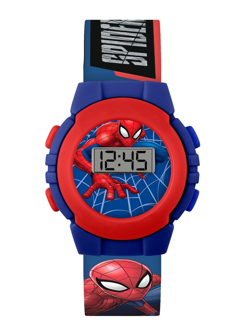 Marvel Spiderman Red Blue Digital Boys Watch SPD4972 - Image 1