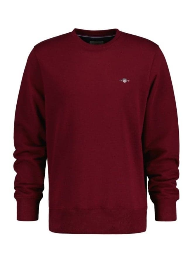 Gant Shield Cotton Crew Neck Sweatshirt - Image 1
