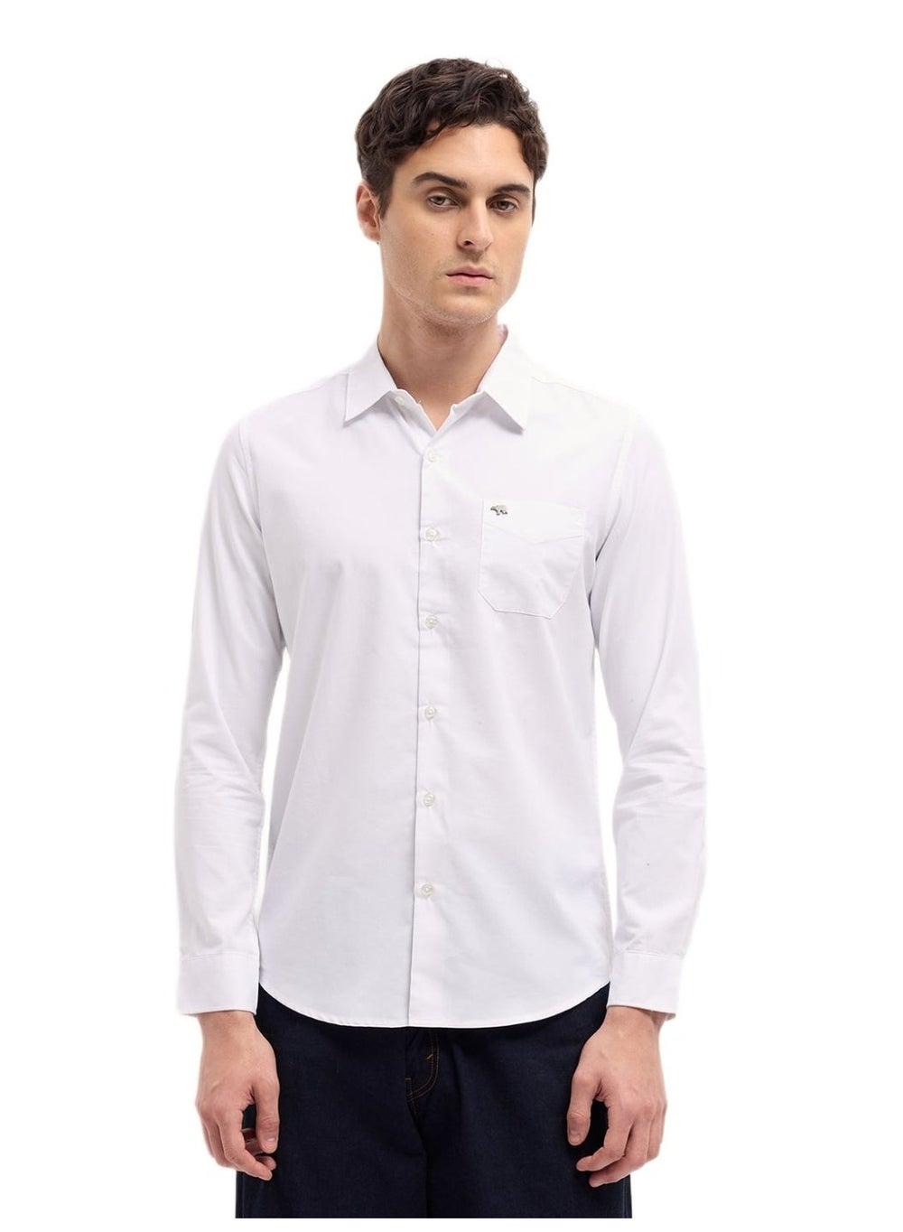 Men’s Classic Long Sleeve Shirt – Versatile Solid Style - Image 1