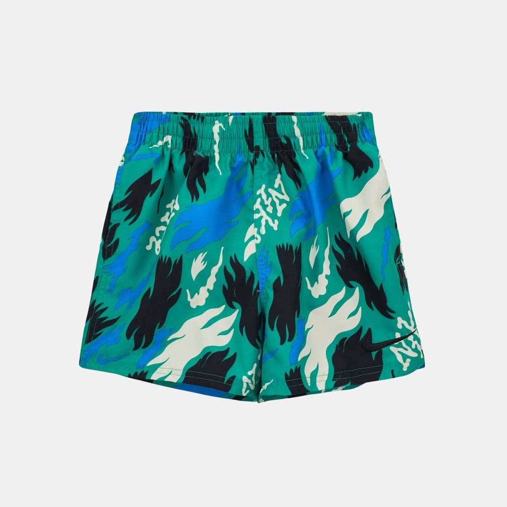 Nike Kids’ Camo Volley Swim Shorts 4” Green - Image 1