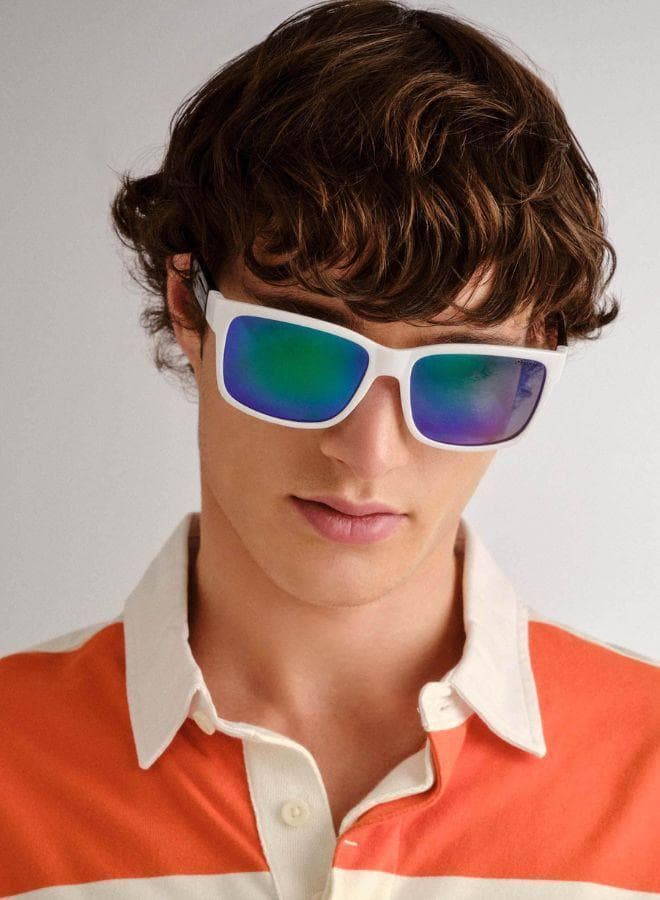 Square D-Frame Oversized Mirror Lens Sunglasses Sol2529965 - Image 1