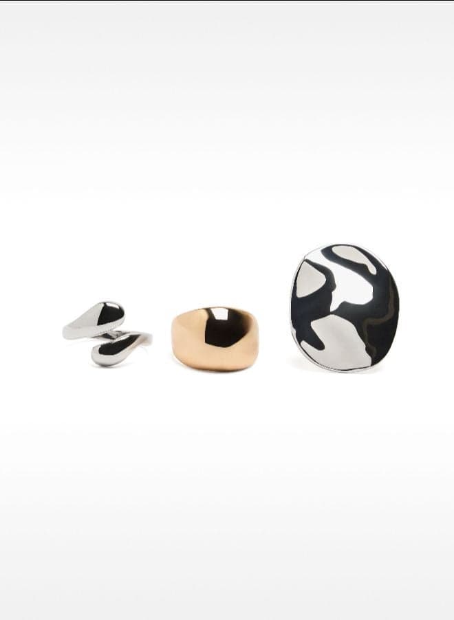 Bicolor Ring Set 237490 Multicolour Elegance - Image 1
