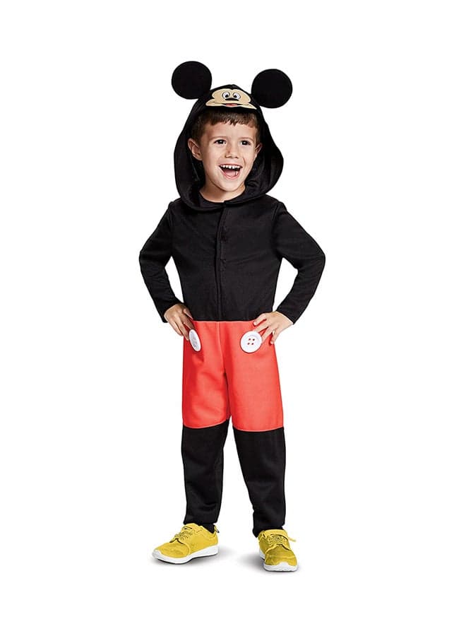 Disney Mickey Mouse Baby Jumpsuit Red Black 2Y - Image 1