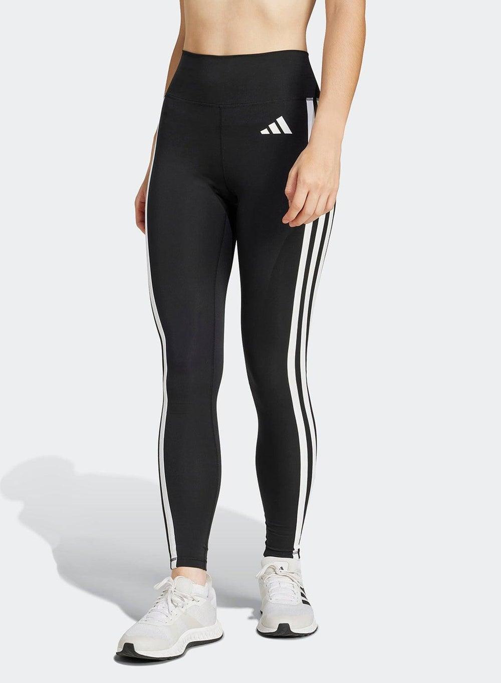 Optimé Essentials 3-Stripes 7/8 Training Leggings - Image 1