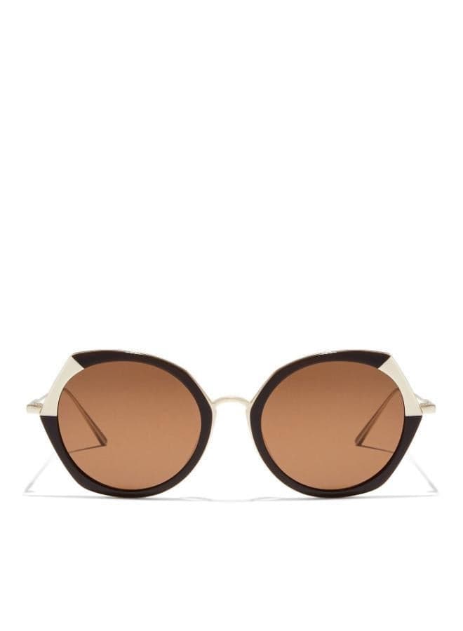 Marais Hexagon Brown Sunglasses – La French Collection - Image 1