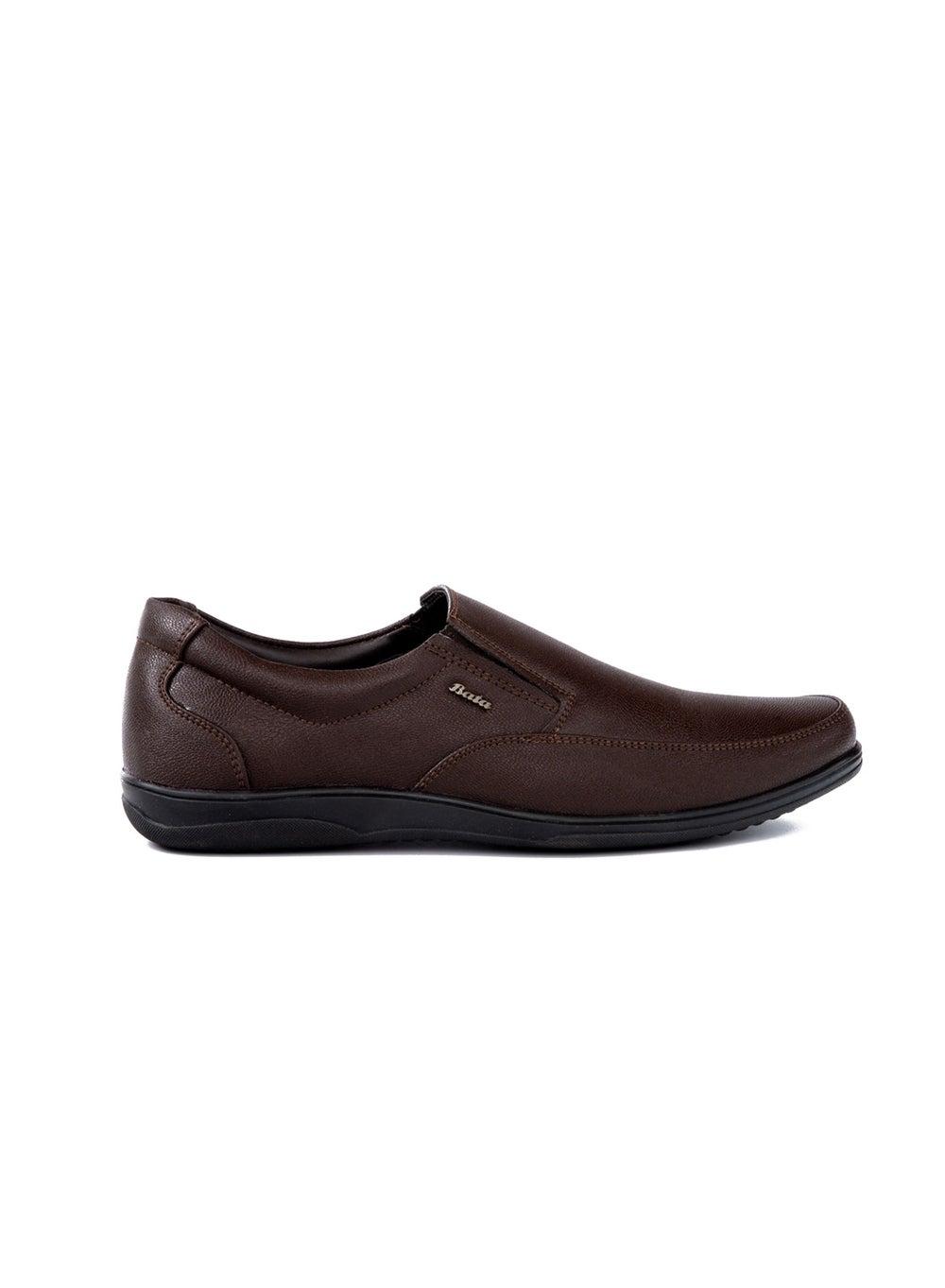 Bata 851 4512 Brown Slip-On Loafers - Image 1