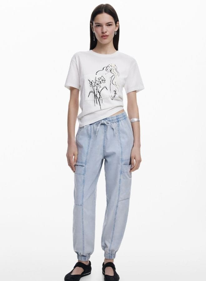 Relaxed Blue Light Jogger Jeans 25Swdd42 5007 - Image 1