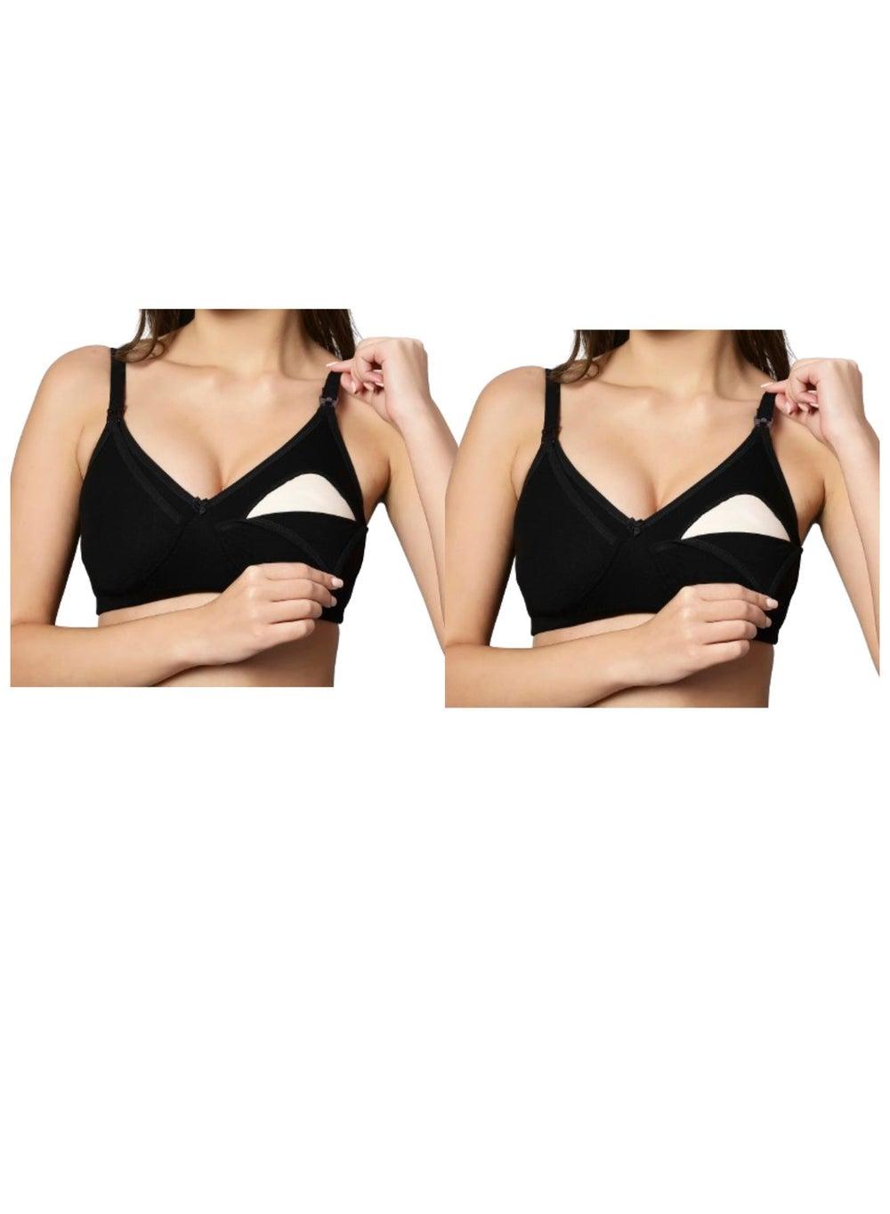 TUMMY Bamboo Cotton Nursing Bra Combo Pack 2pc - Image 1