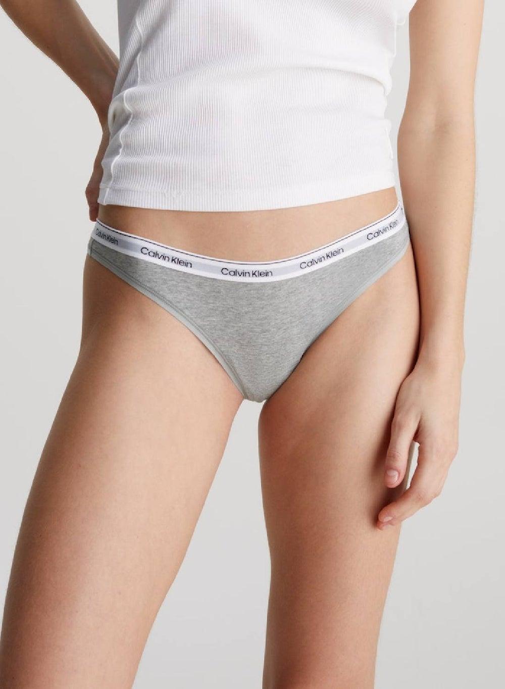 Modern Logo Thong P7A Grey Heather - Image 1