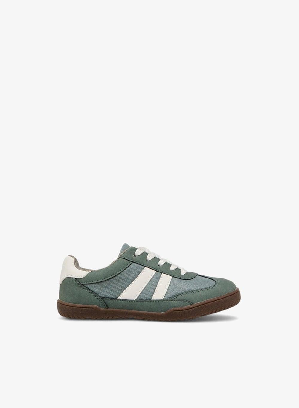 Boys Panelled Lace-Up Sneakers 1330 001 Khaki - Image 1