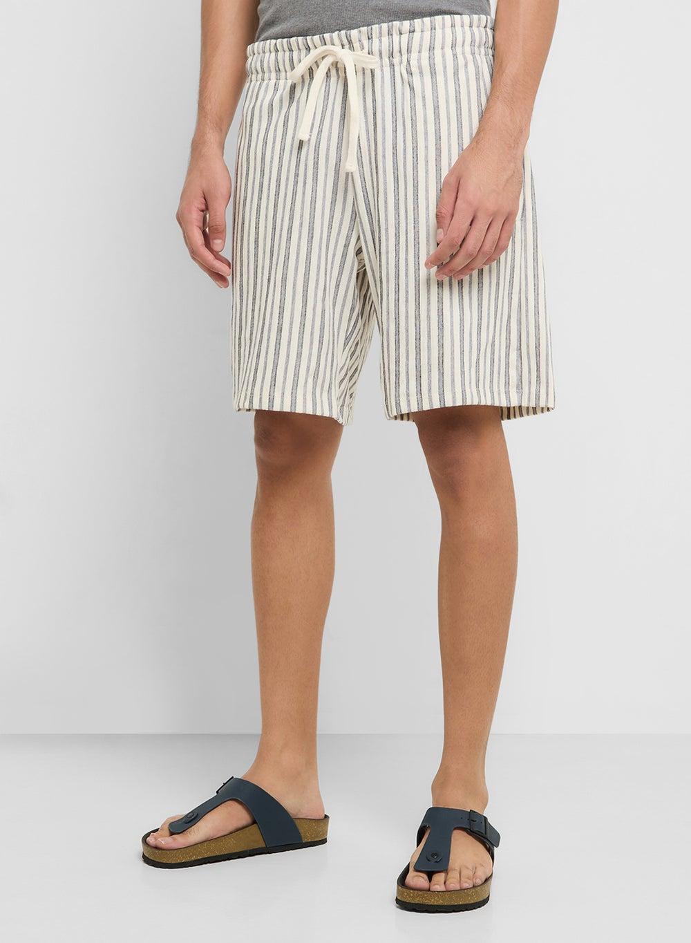 JACK & JONES 12275412 Striped Relaxed Sweat Shorts - Image 1