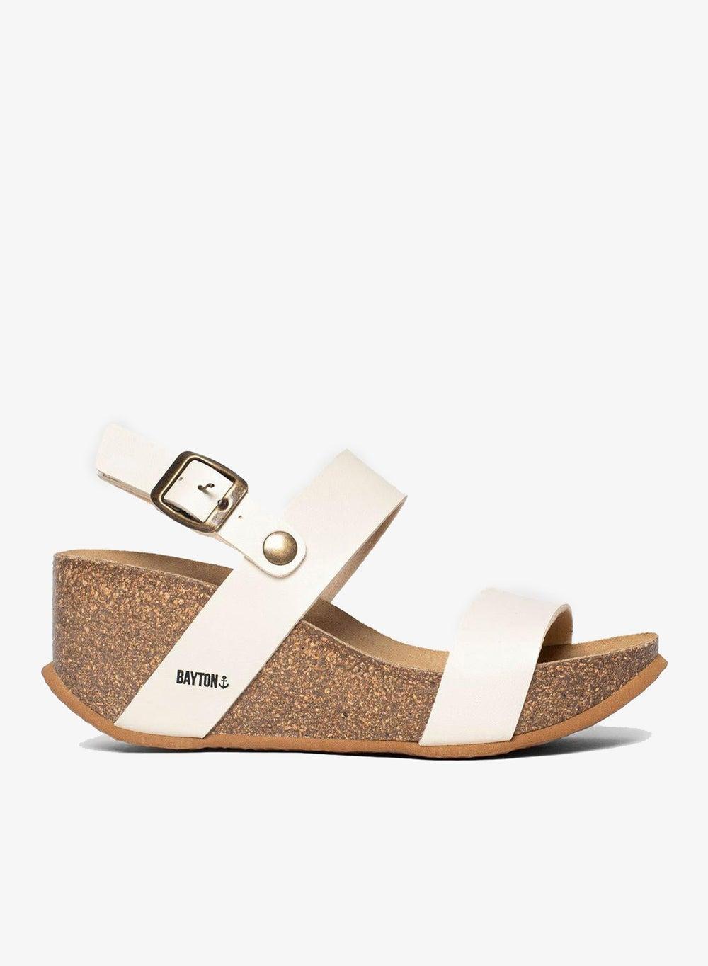 Selene Multi Strap Cork Wedge Sandals - Image 1