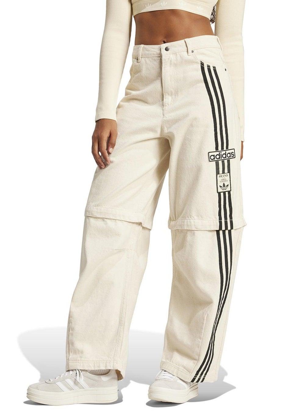 adidas Multicolour Denim Pant Women Wide-Leg Convertible - Image 1