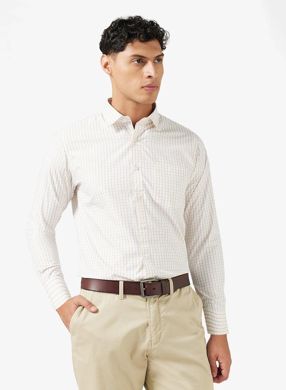 SC 712YL Checked Regular Fit Formal Shirt - Image 1