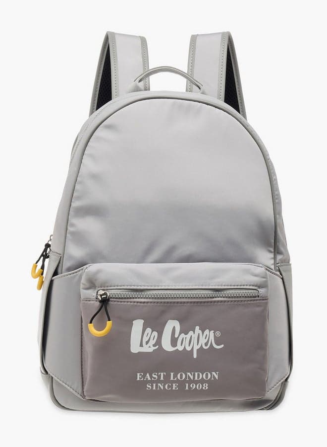 Grey Solid School Backpack GL 202425 Adjustable Straps - Image 1