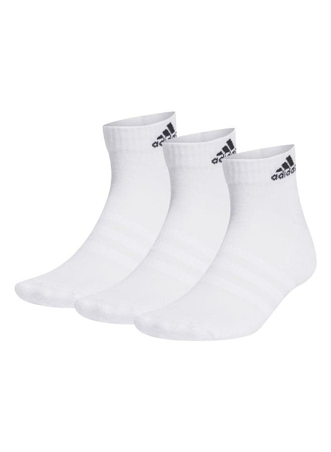 Cushioned Sportswear Ankle Socks 3-Pack Comfort Fit - Image 1