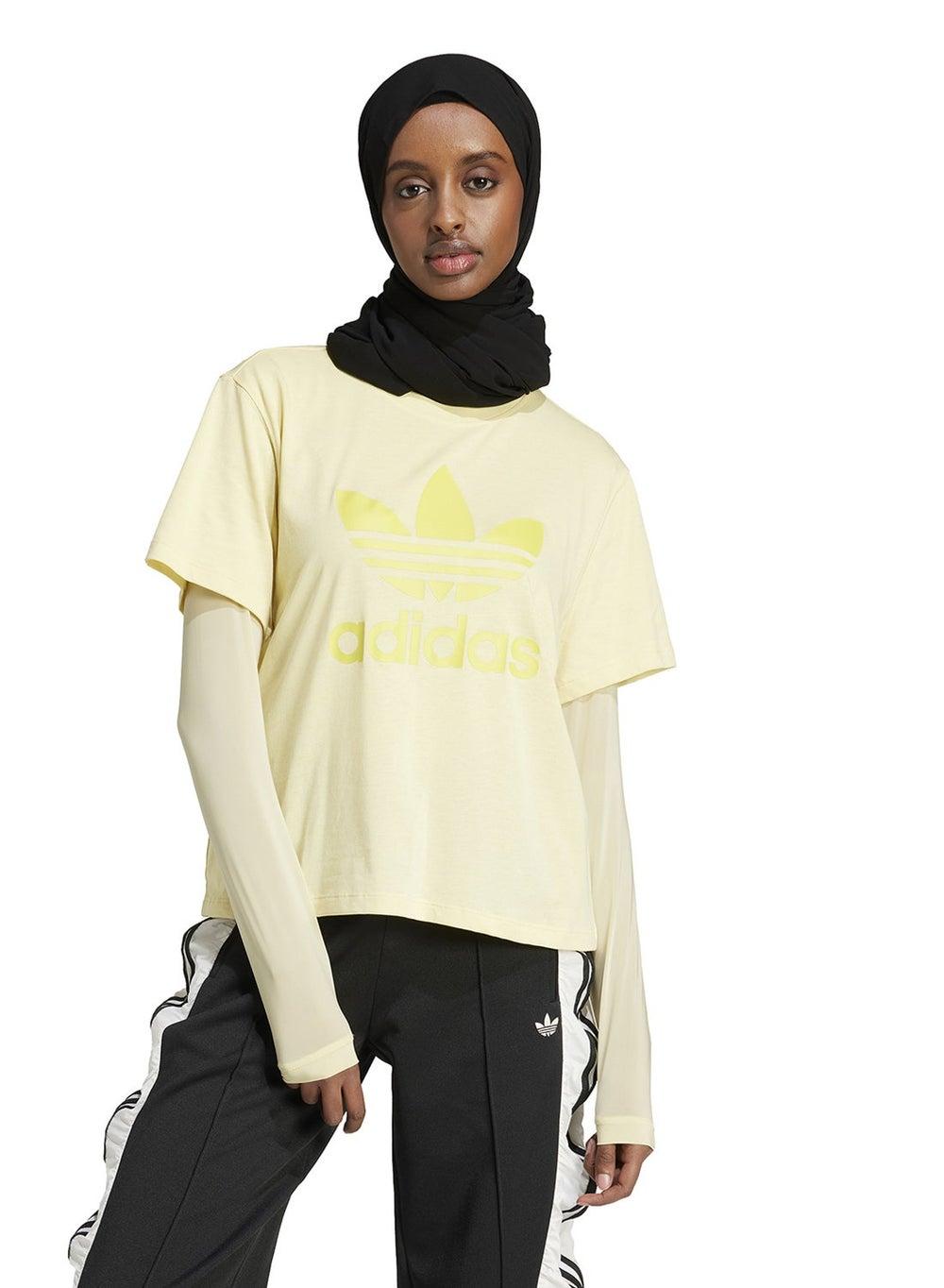Adicolor Trefoil Boxy Cropped T-Shirt Jd3141 - Image 1