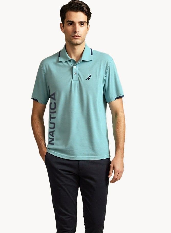 Premium Cotton Logo Polo Shirt Jcbp0036 Green - Image 1