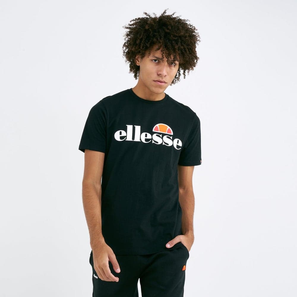 Ellesse Prado Men's Black Cotton Graphic T-Shirt - Image 1