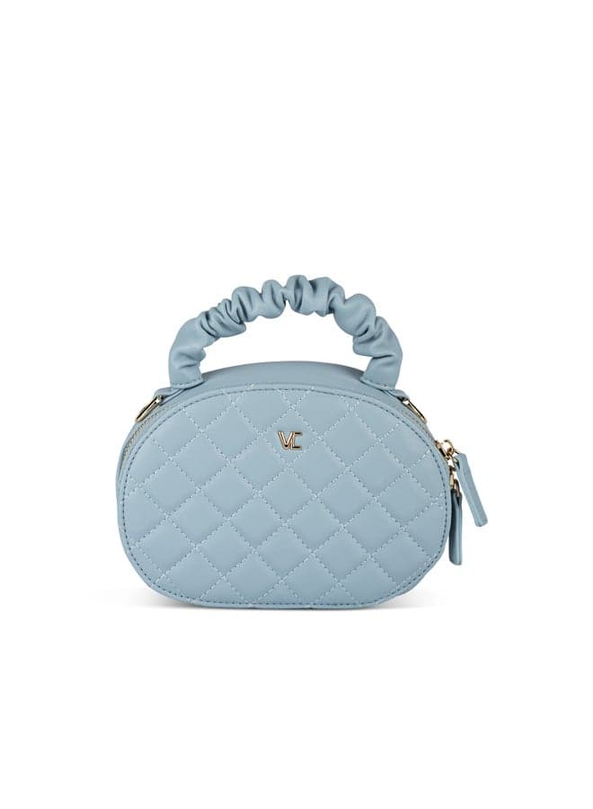Vi20451848 Quilted Chain Blue Shoulder Bag - Image 1
