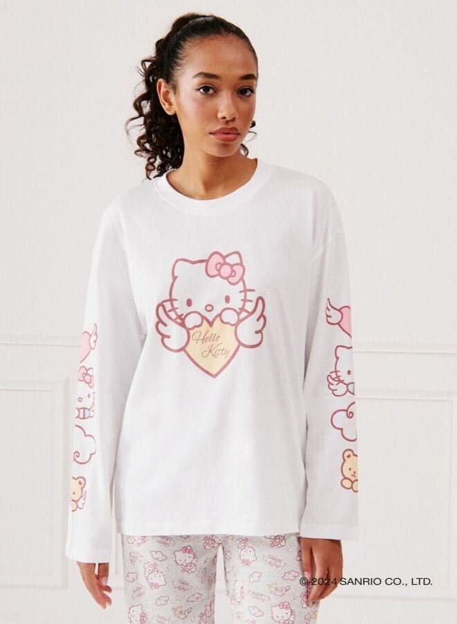 Hello Kitty Graphic Jersey Top 654925680 - Image 1