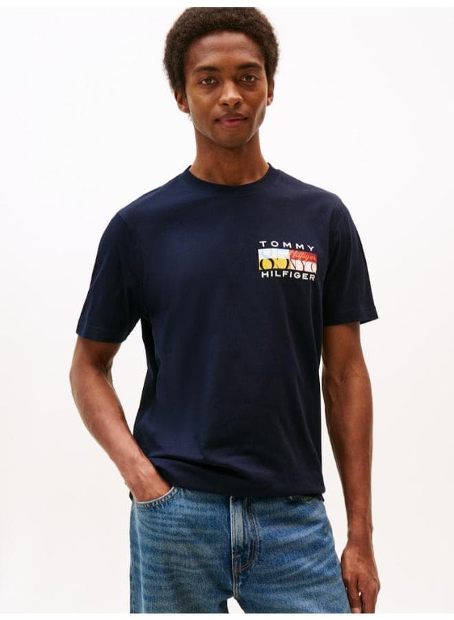 Tommy Hilfiger MW0MW40006DW5 Logo Cotton Crew T-Shirt - Image 1