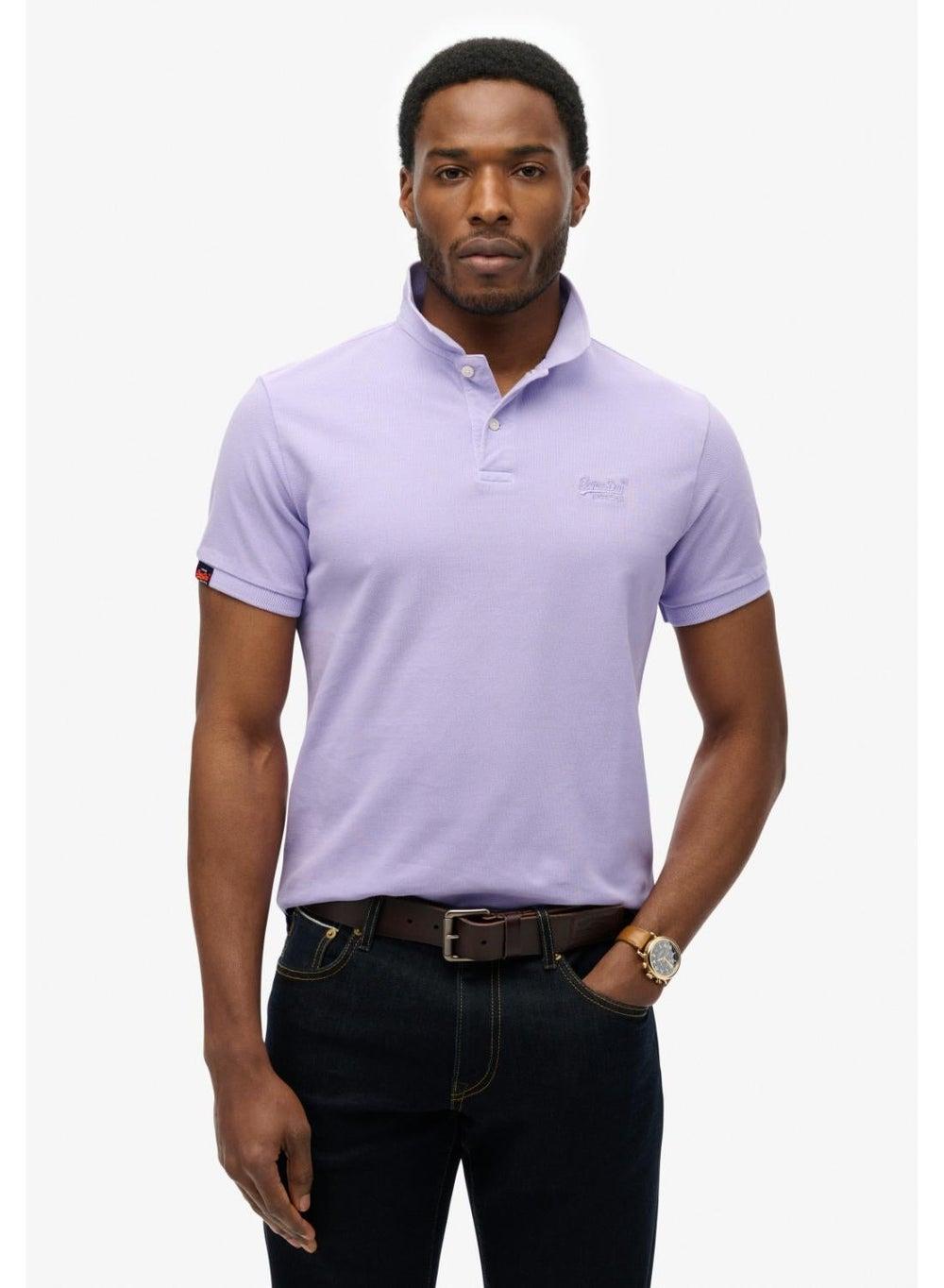 Vint Destroy Polo in Light Lavender Cotton - Image 1